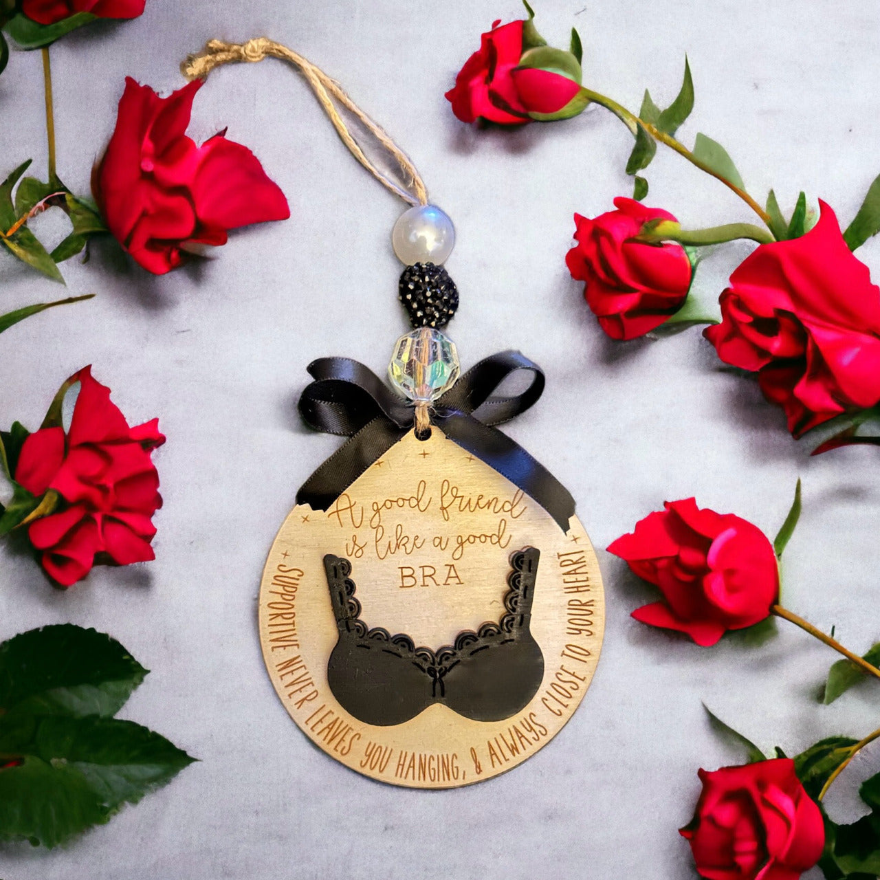 Funny Friendship Bra Ornament