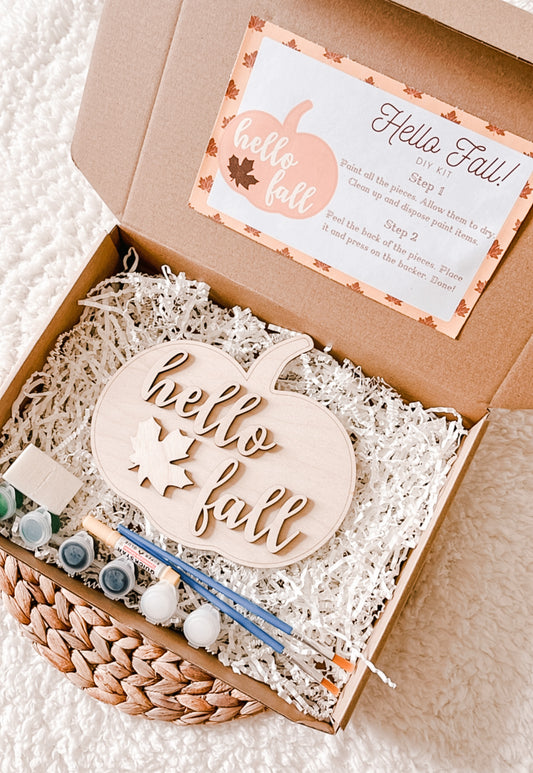 Fall Foliage Fantasies: Fall Fun DIY Paint Boxes!