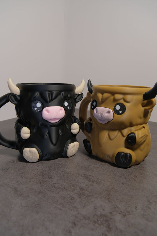 Highland Cow Ice Cream Pint Holder