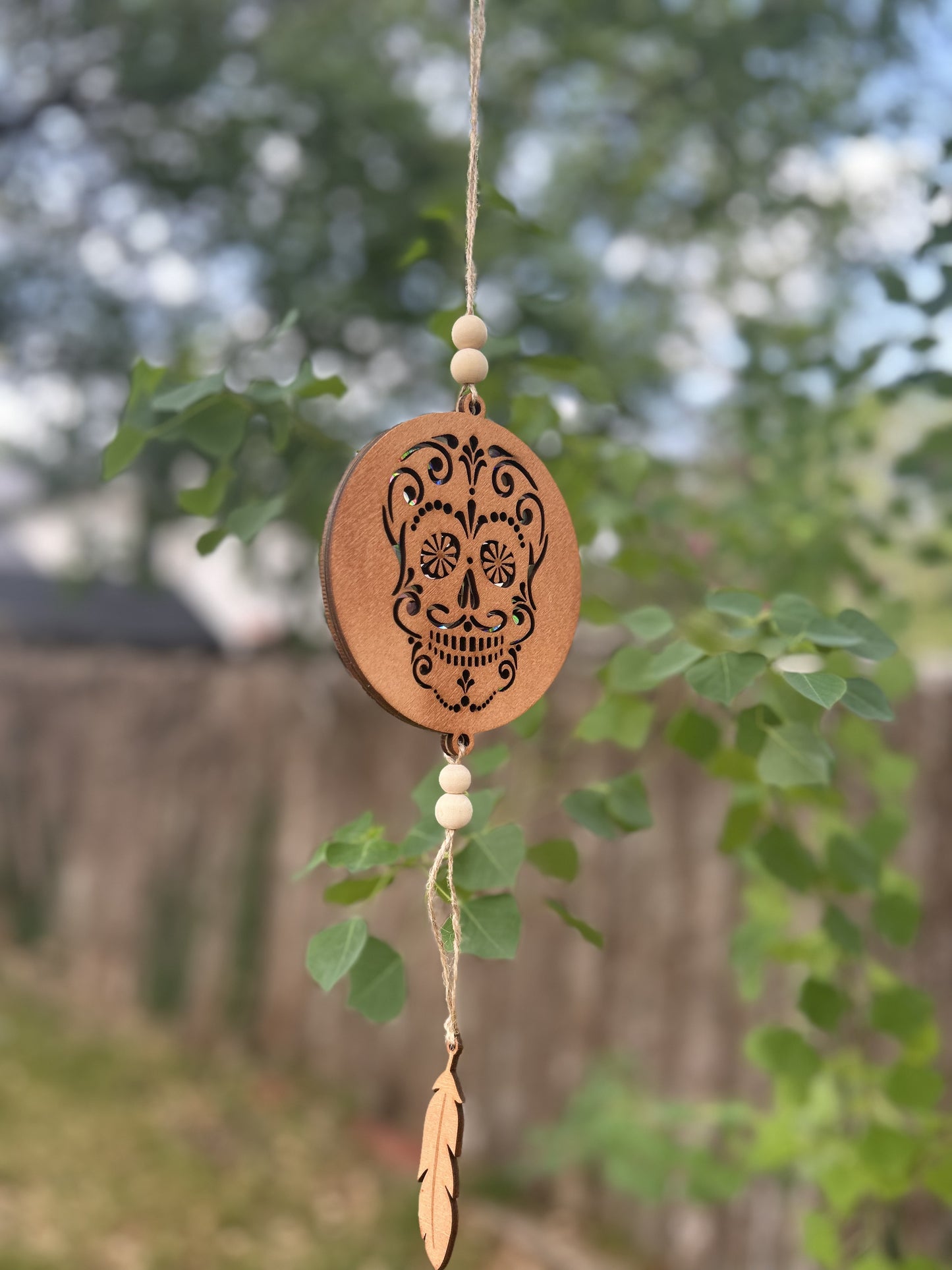 Sugar Skull Suncatcher