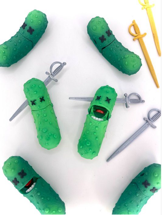 Dill with It Keychain — Sword Fighter