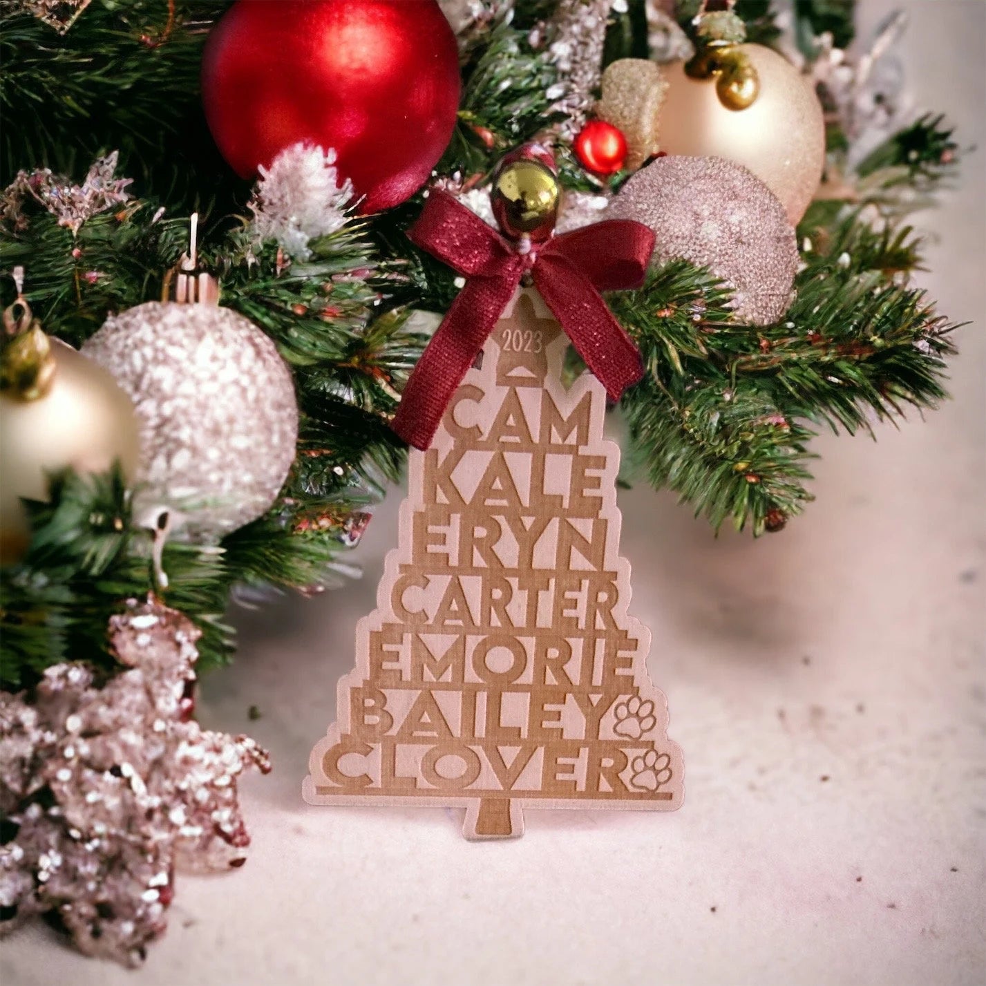 2023 Family Names Tree Ornament