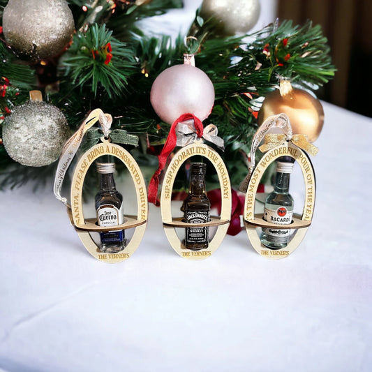 Mini Bottle Ornament