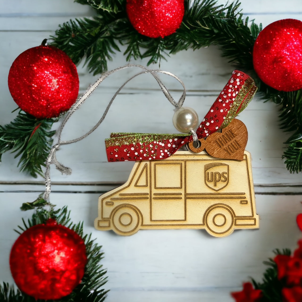 Delivery Truck Gift Card Ornament