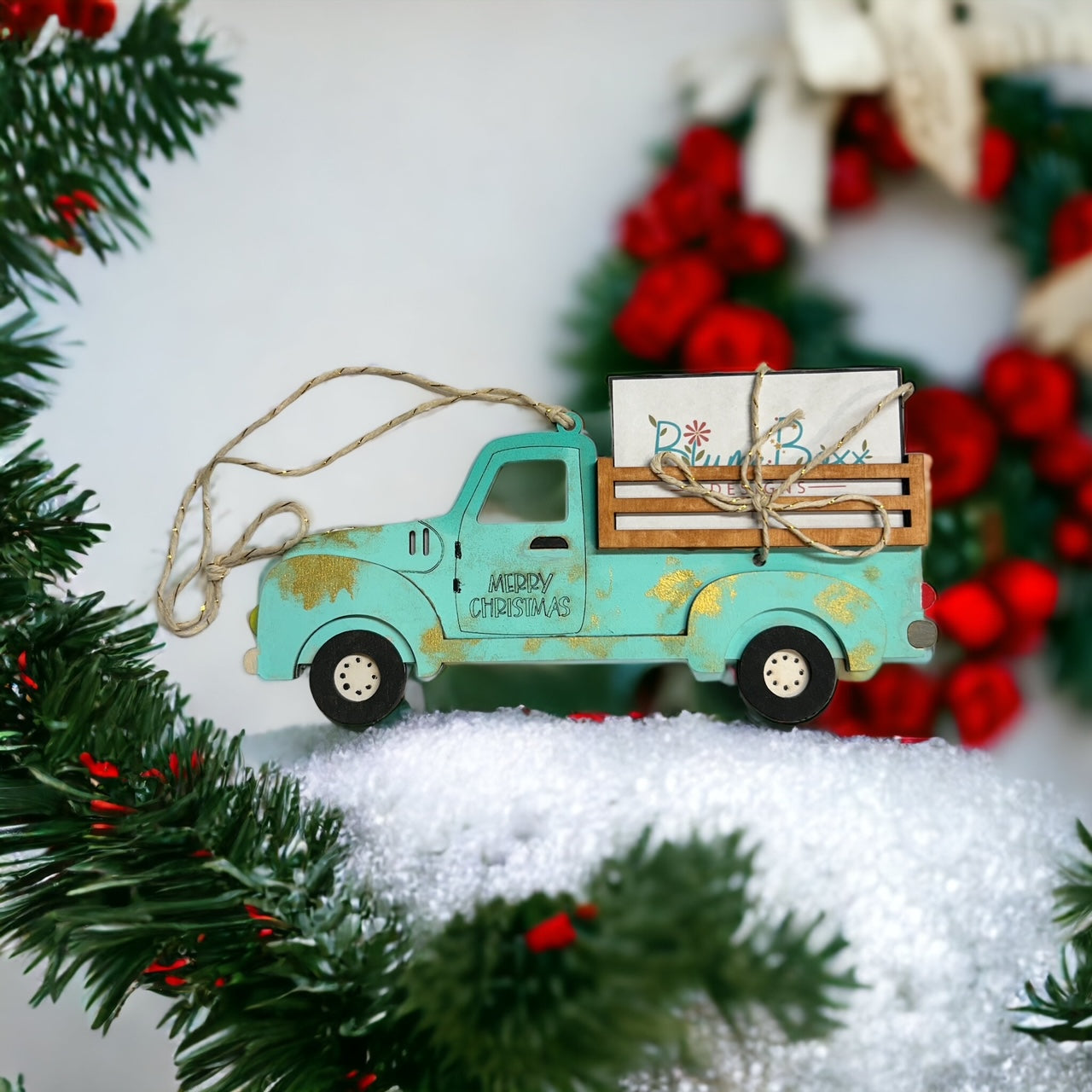 Old Pickup Truck Gift Card Holder