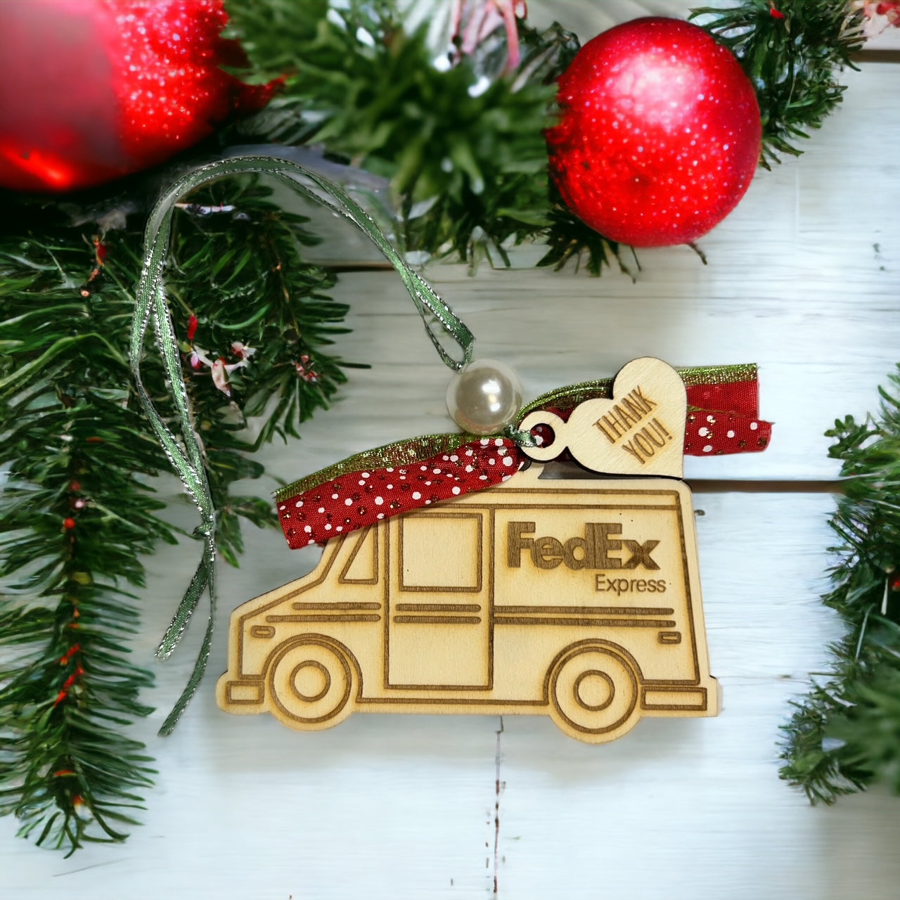 Delivery Truck Gift Card Ornament