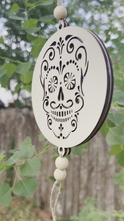 Sugar Skull Suncatcher