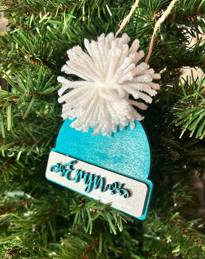 Custom Name Beanie Ornament